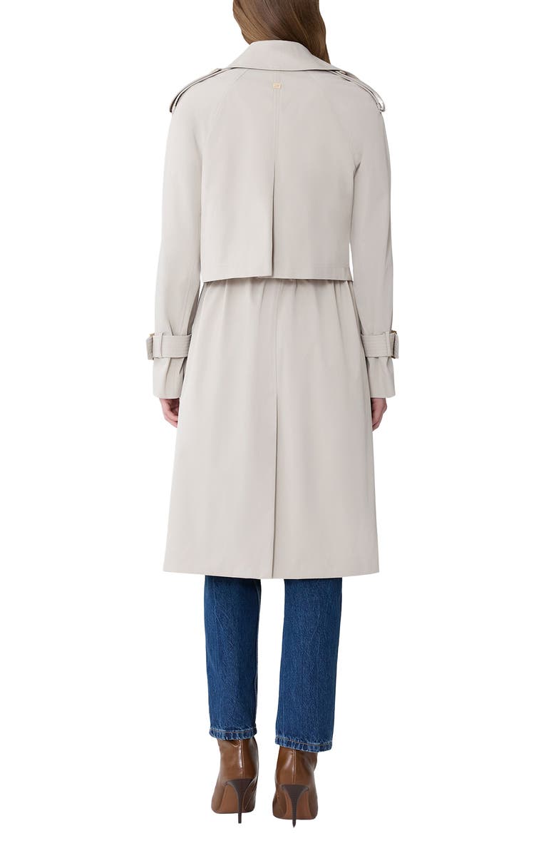 Soia & Kyo Becky Double Breasted Trench Coat, Alternate, color, Light Oak