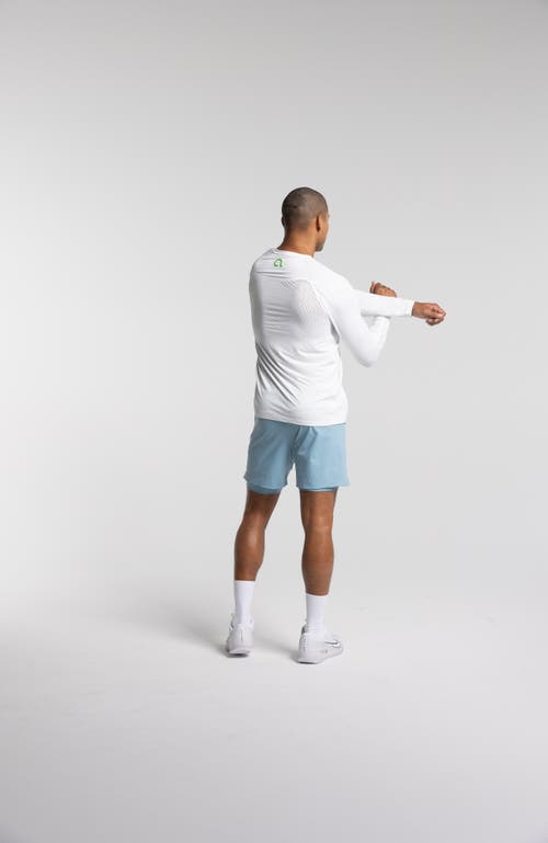 Avi Performance Pickleball Long Sleeve In White Lotus