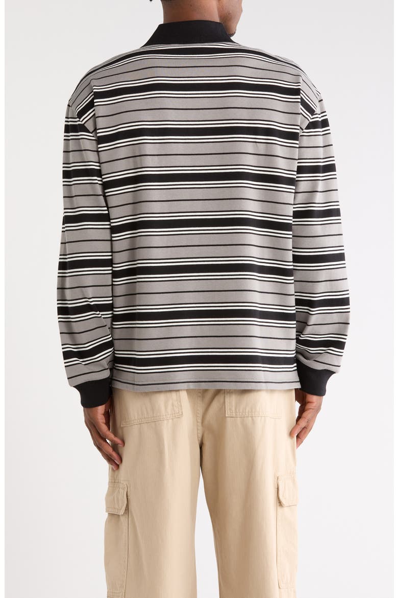 Devitt Stripe Loose Fit Cotton Rugby Shirt, Alternate, color, DEVITT STRIPE, SHADY GREY