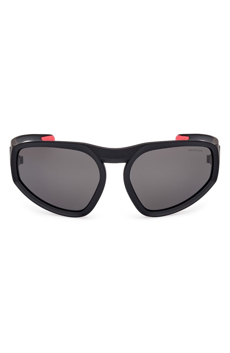Moncler 62mm Oversize Geometric Sunglasses, Main, color,