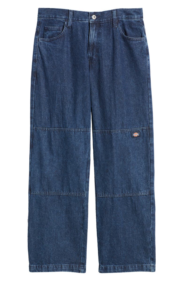 Dickies Loose Fit Double Layer Knee Straight Leg Jeans, Alternate, color, Stonewashed Indigo Blue