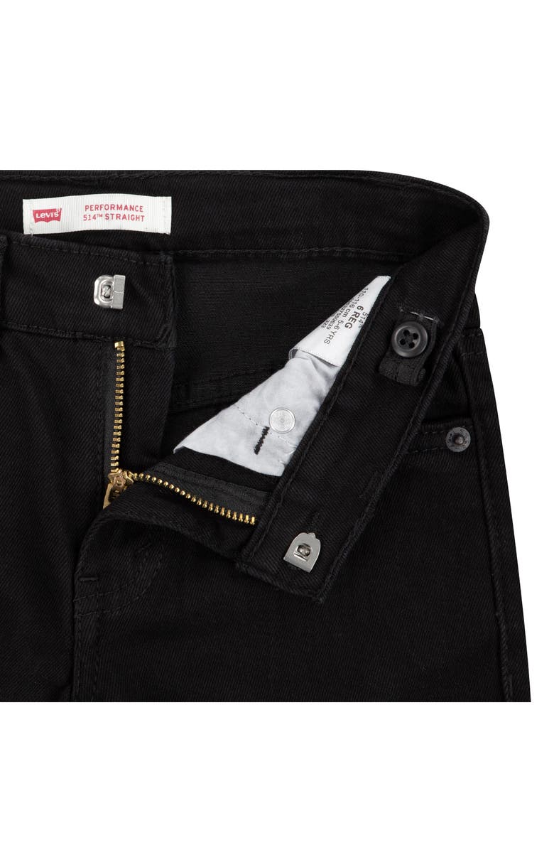 Levi's<sup>®</sup> Kids' 514<sup>™</sup> Performance Straight Leg Jeans, Alternate, color, Black
