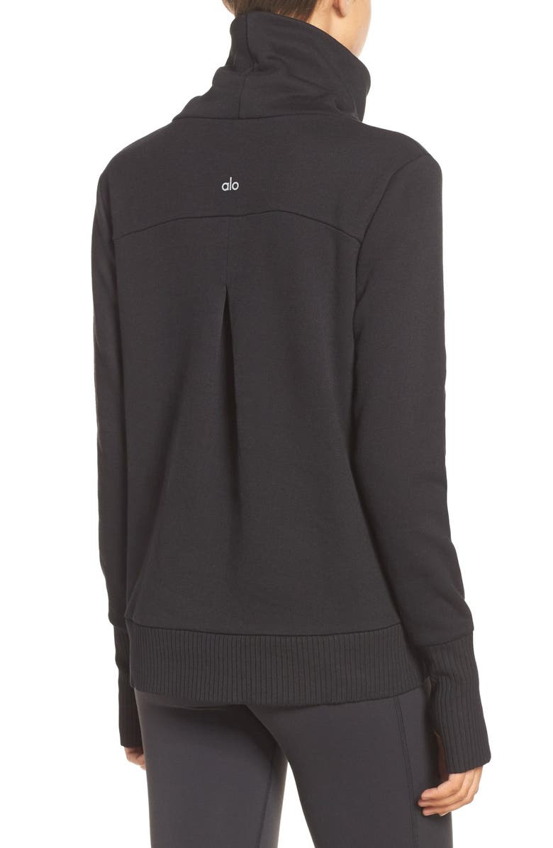 Alo Haze Funnel Neck Sweatshirt, Alternate, color, 