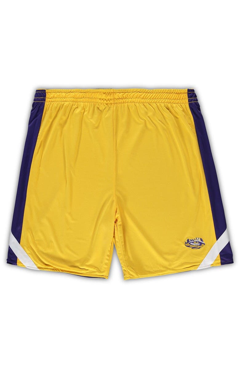 COLOSSEUM Men's Colosseum Purple/Gold LSU Tigers Big & Tall Team Reversible Shorts, Alternate, color, 