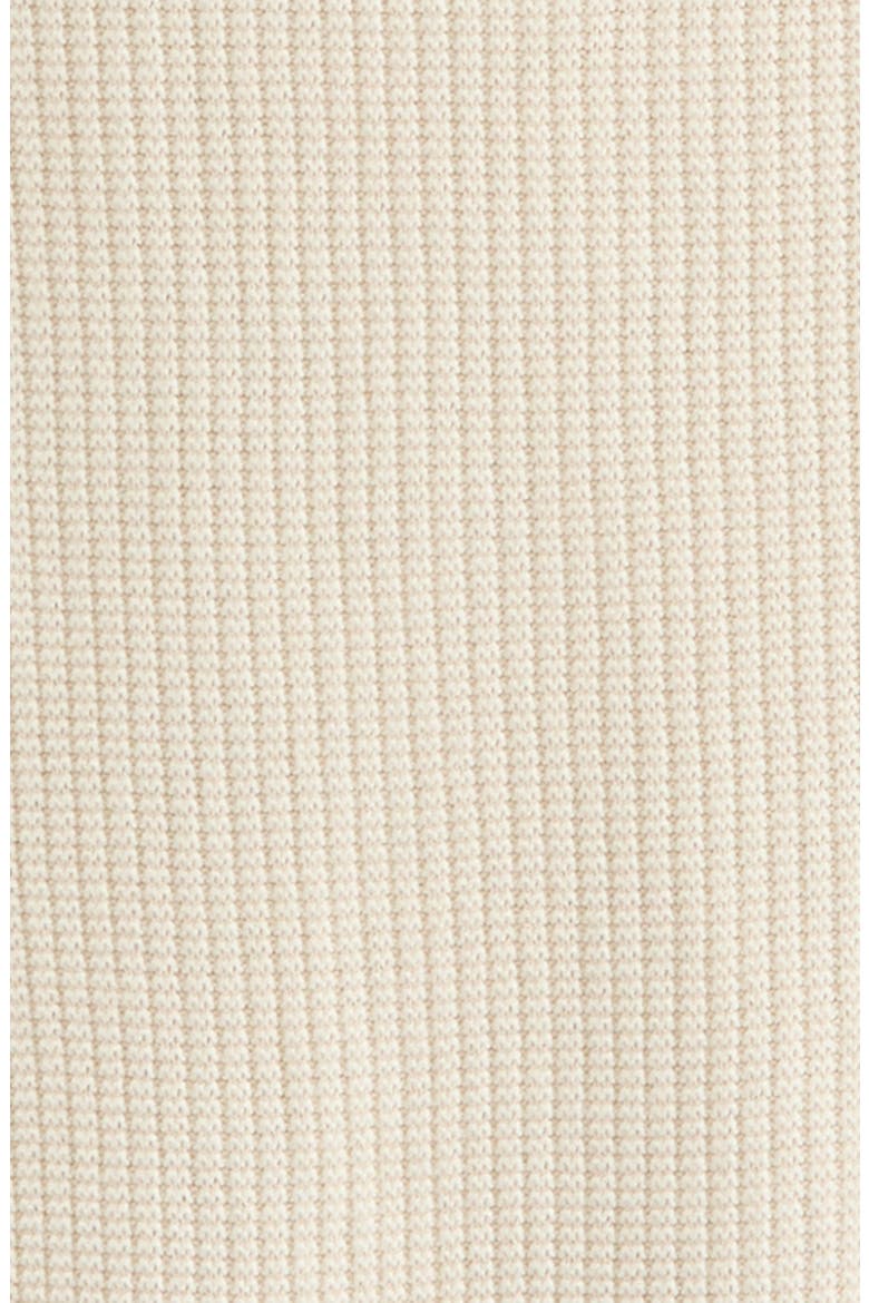 Kids' Waffle Stitch Johnny Collar Polo Sweater, Alternate, color, IVORY EGRET