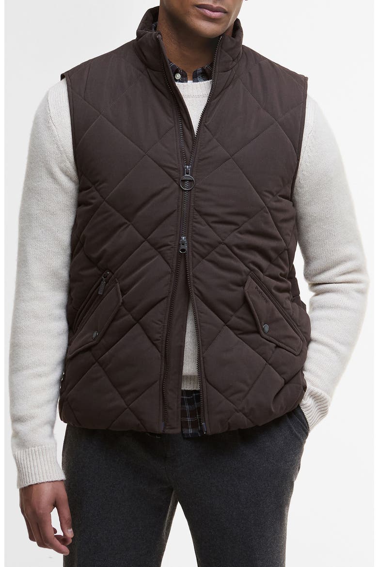 City Chelsea Quilted Vest, Main, color, BLACK OAK/ MIDNIGHT OAK
