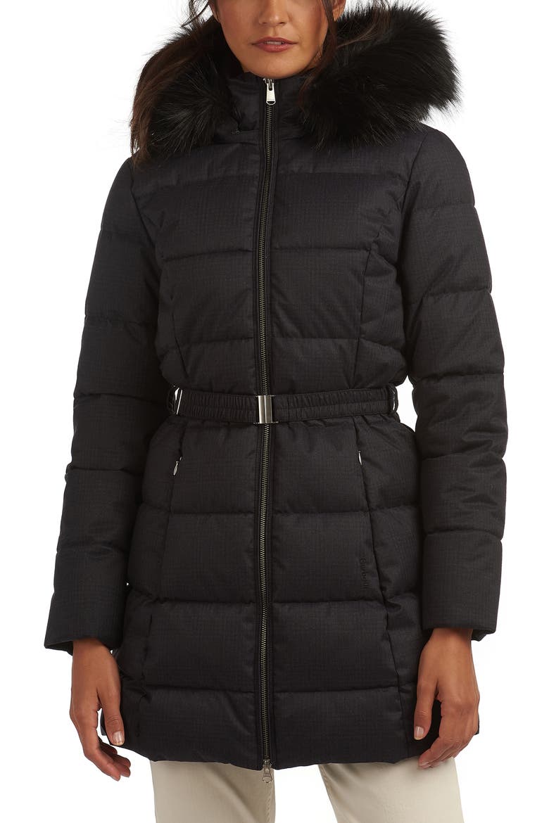Oykel Hooded Puffer Jacket, Main, color, BLACK