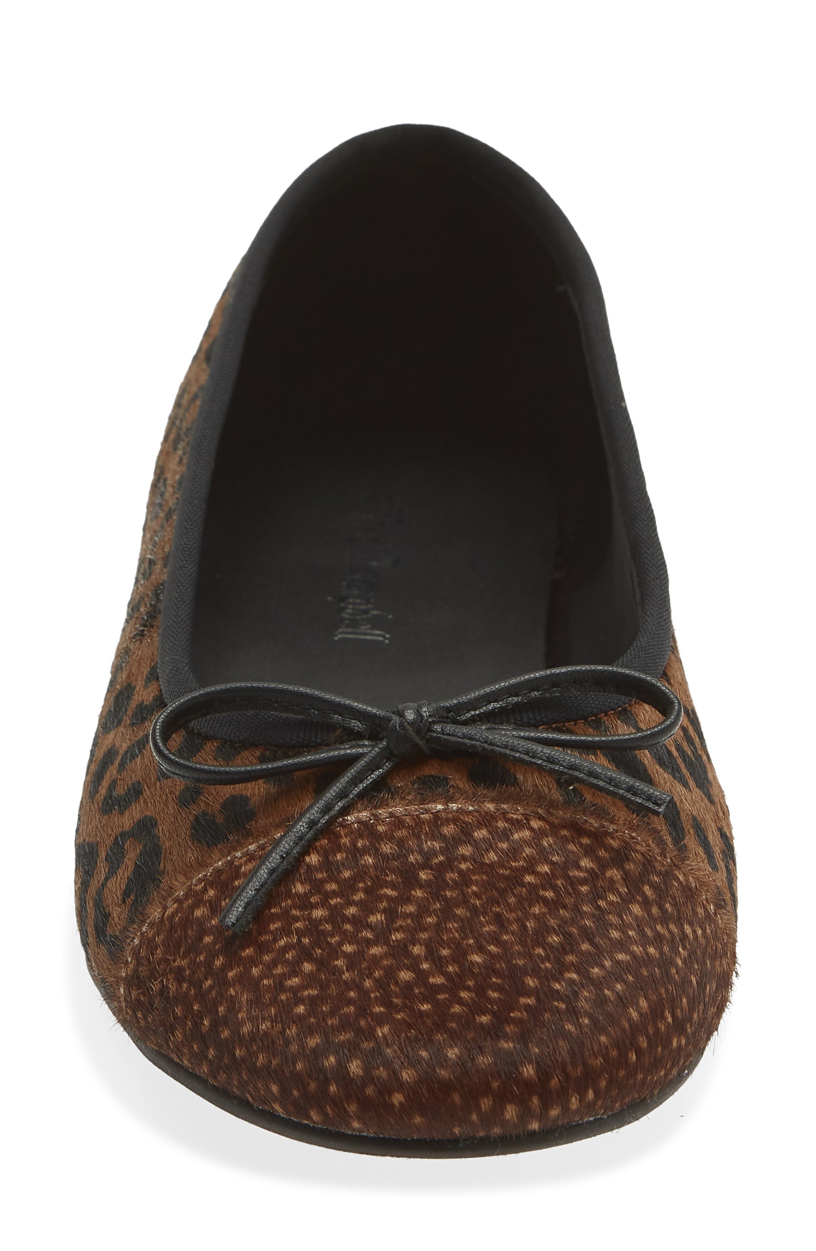 Arabesq Cap Toe Flat, Alternate, color, BROWN HAIR MULTI