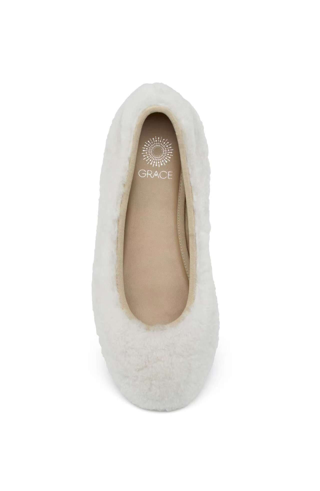 Grace Footwear Reims Ballerina, Alternate, color, Natural