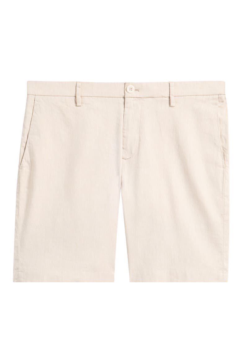 Oasis 8.5-Inch Linen Blend Bermuda Shorts, Alternate, color, SAND