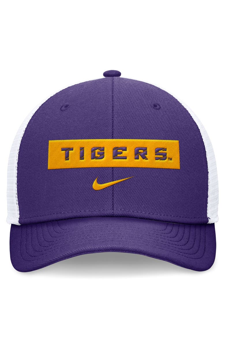 Nike Men's Nike Purple/White LSU Tigers 2024 Sideline Trucker Adjustable Hat, Alternate, color, Purple