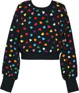 Truly Me Kids' Heart Crop Sweatshirt