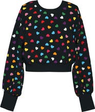 Truly Me Kids' Heart Crop Sweatshirt