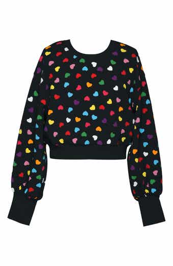 Kids' Heart Crop Sweatshirt