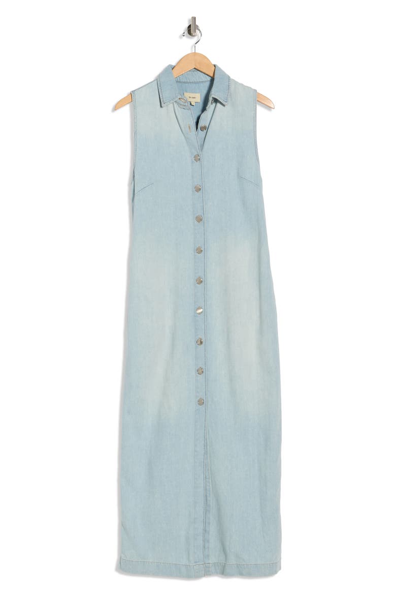 Iliana Sleeveless Denim Dress, Alternate, color, POOLSIDE
