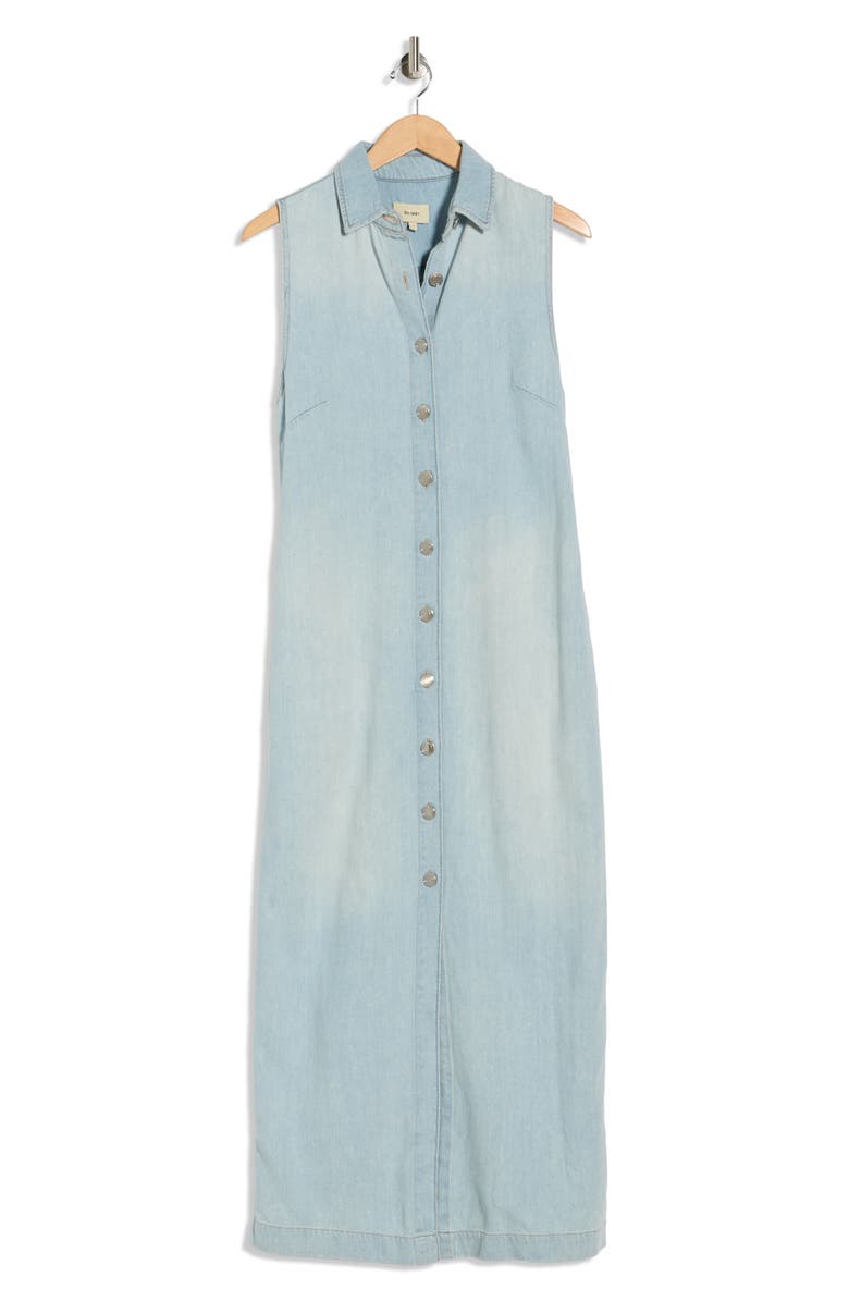 DL1961 Iliana Sleeveless Denim Dress, Main, color, Poolside