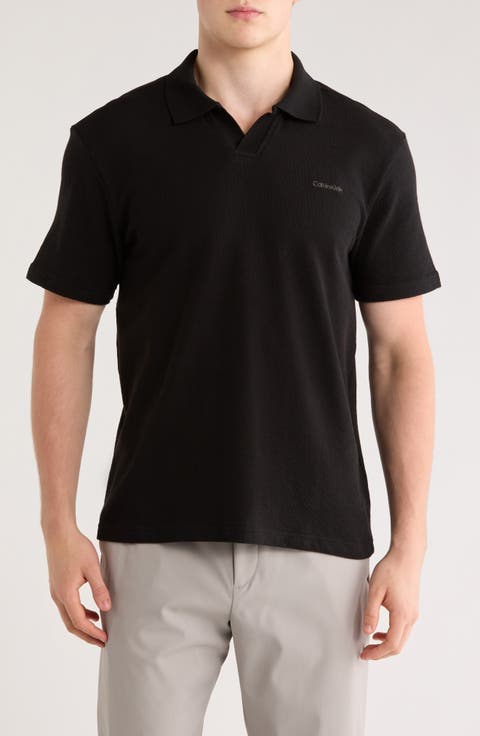 Johnny Collar Crepe Jersey Polo