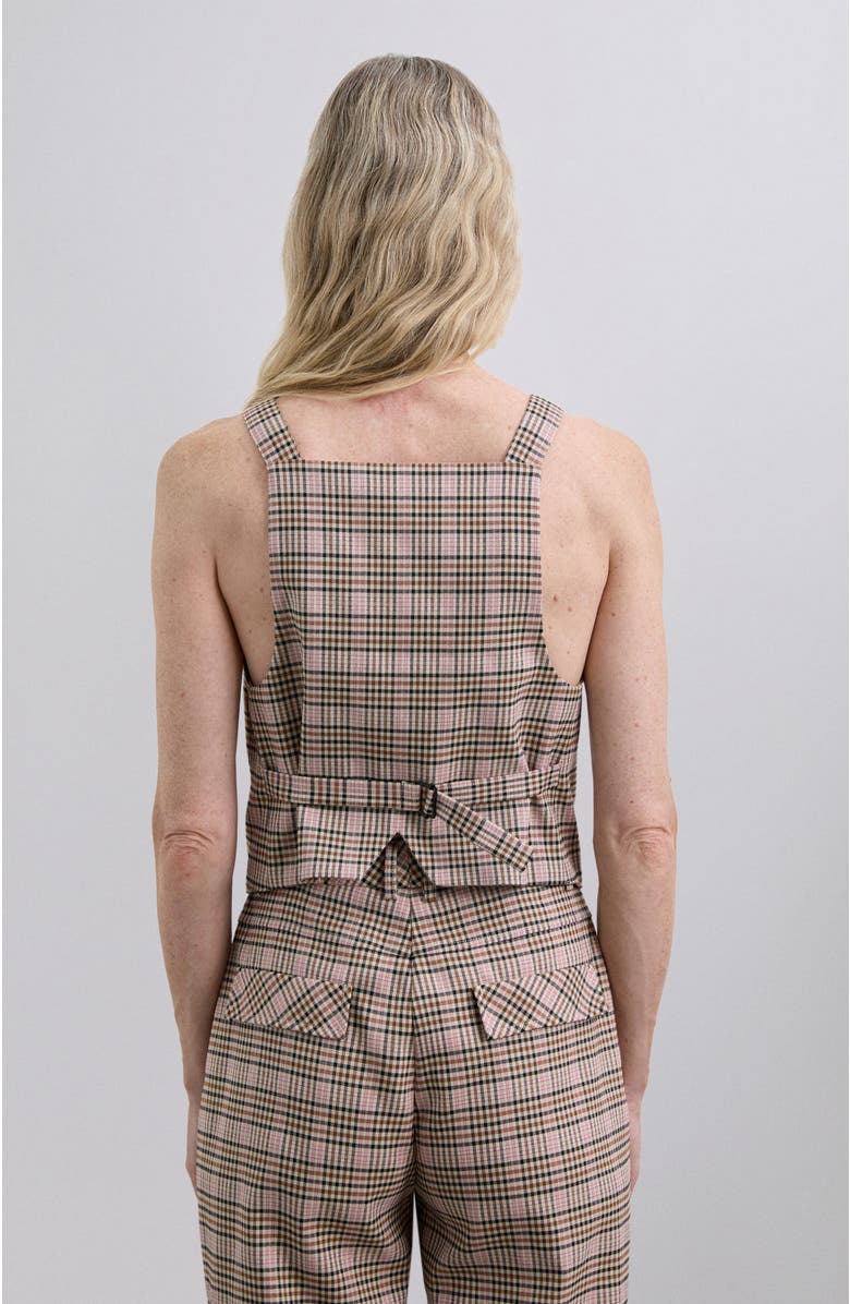 Scalpers Pinkcheck Vest, Alternate, color, Pinkcheck