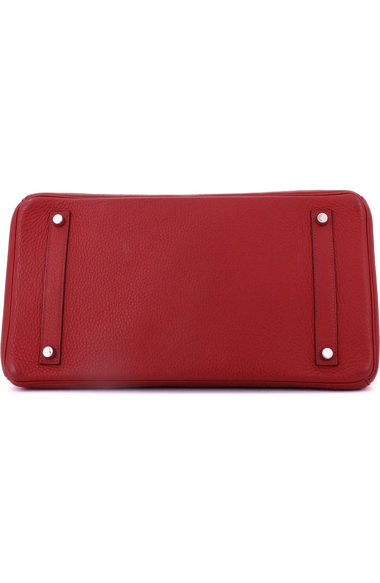 Pre-Owned Hermes Birkin Handbag Red Clemence with Palladium Hardware 35, Alternate, color, Rouge Garance