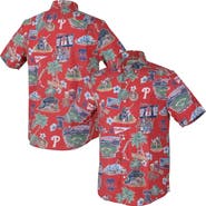 Reyn Spooner Men's Reyn Spooner  Red Philadelphia Phillies Scenic Tri-Blend Button-Down Shirt