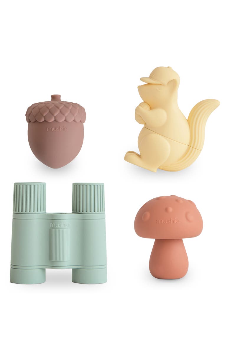 Mushie Set of 4 Nature Bath Toys, Main, color, 