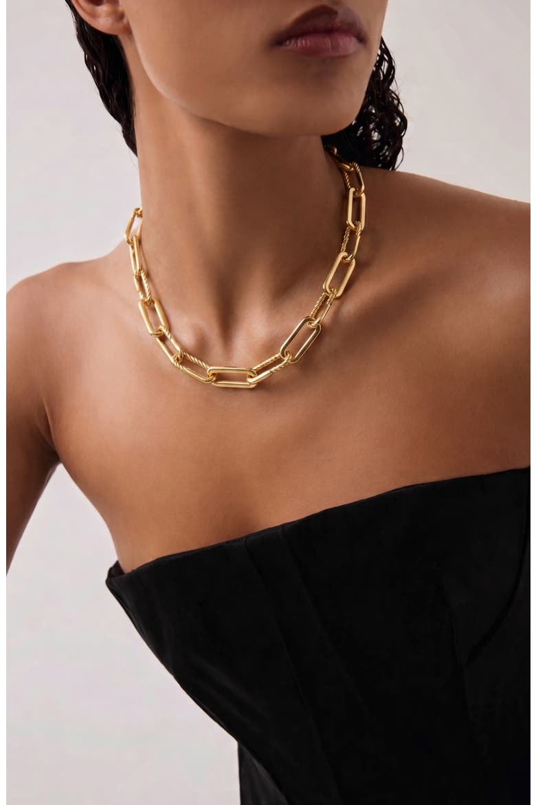 Oto Maxi Chain Necklace In Gold, Alternate, color, Gold