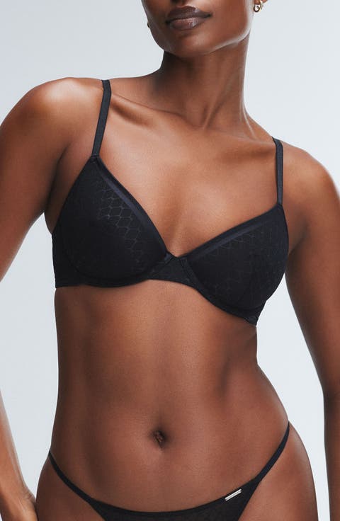 Show 'N Tell Mesh Unlined Demi Bra