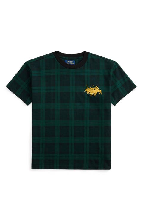 Kids' Big Fit Plaid T-Shirt