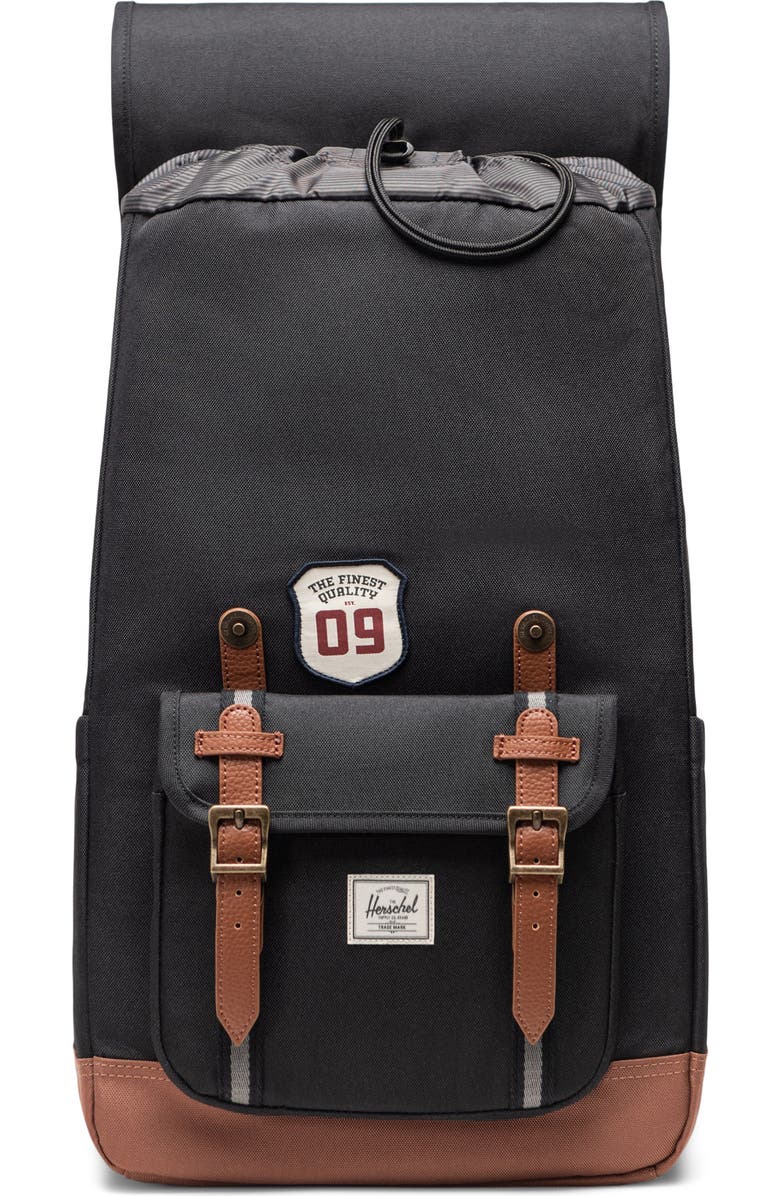 Herschel Supply Co. Little America Patches Backpack, Alternate, color, Patches Black