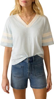 Faherty Varsity Stripe Organic Cotton T-Shirt
