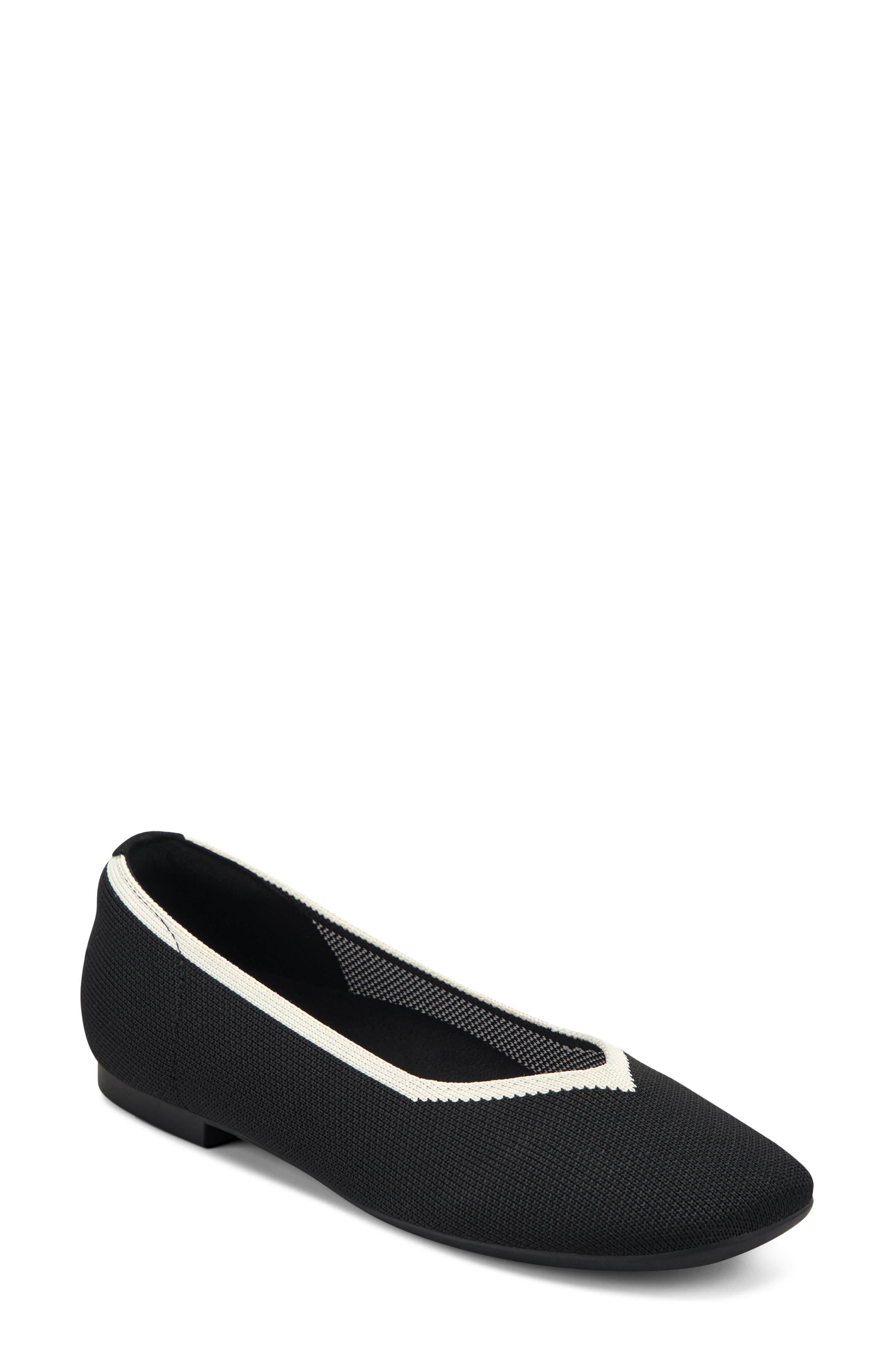Easy Spirit Norene Flat, Main, color, Black