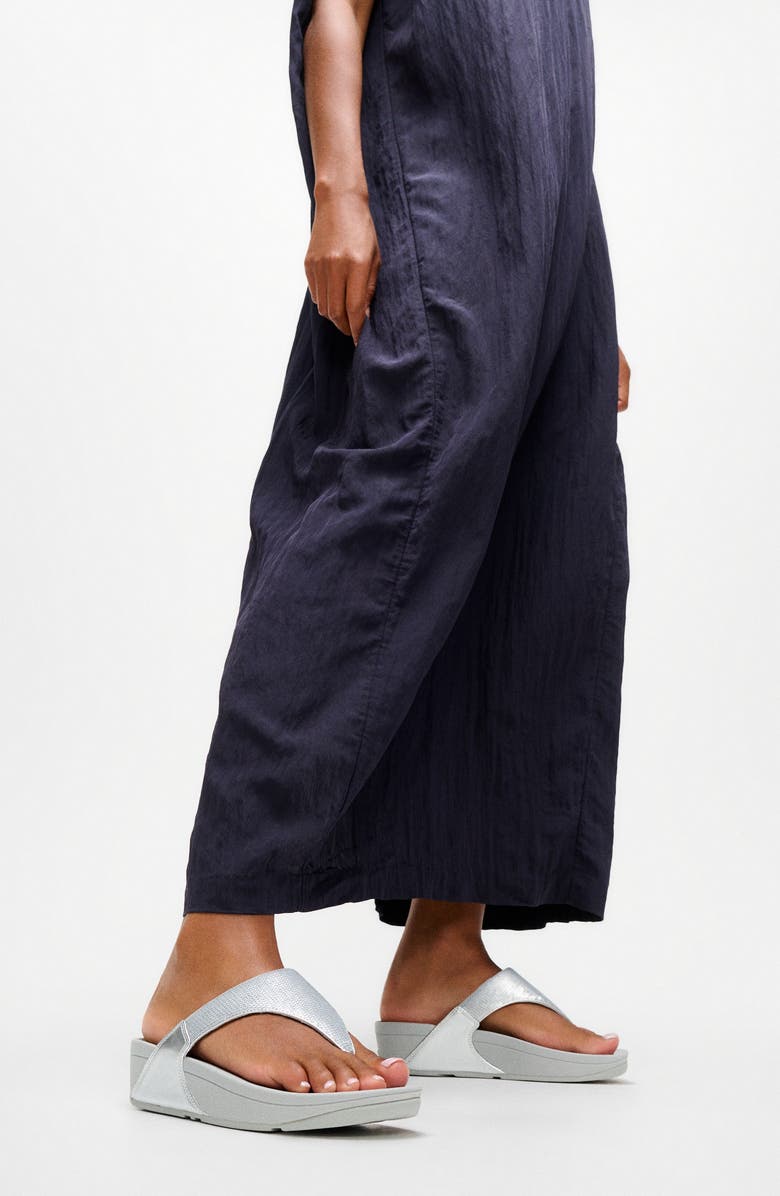 FitFlop Lulu Sequin Flip Flop, Alternate, color, Silver