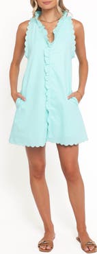 Petal & Pup Cassandra Ruffle Sleeveless A-Line Minidress
