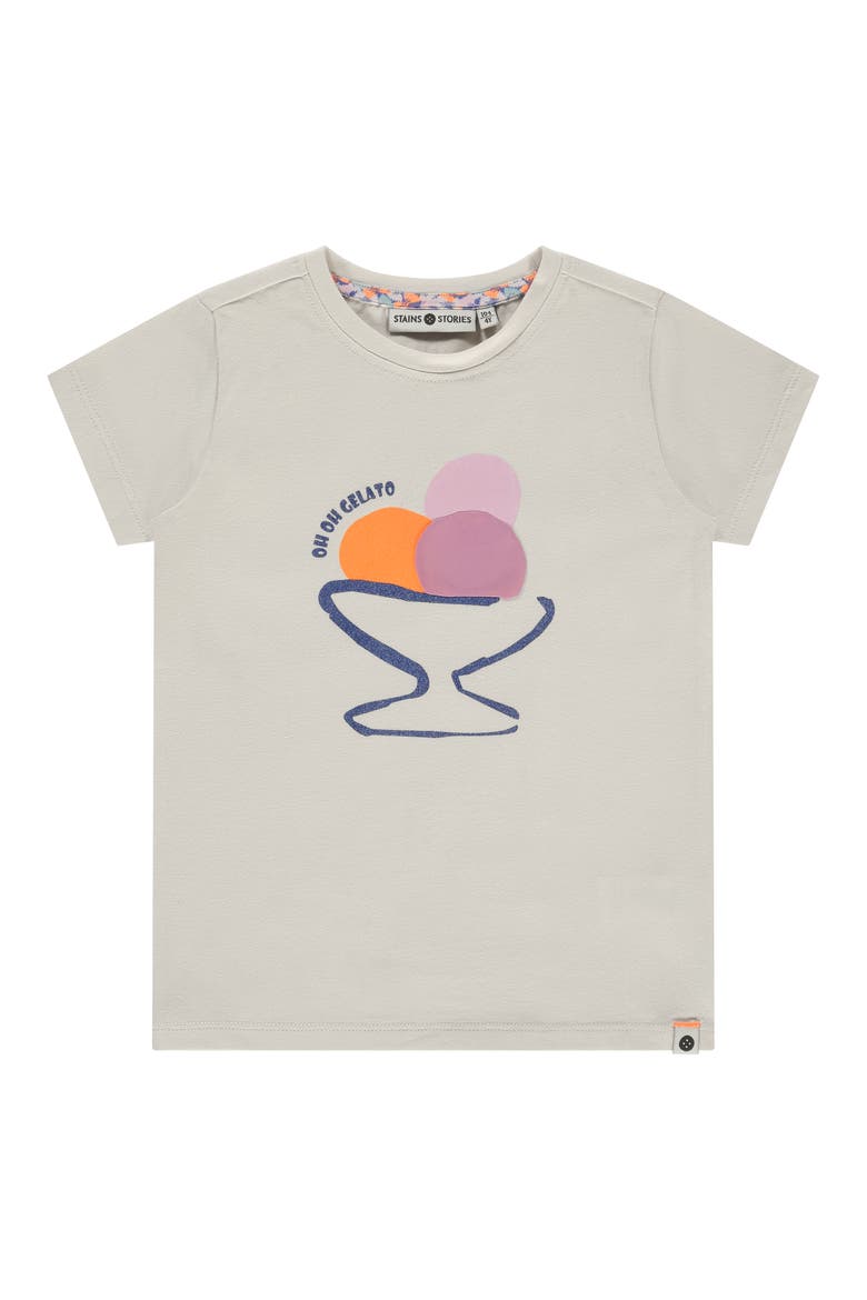 Gelato Graphic T-Shirt, Main, color, Ivory