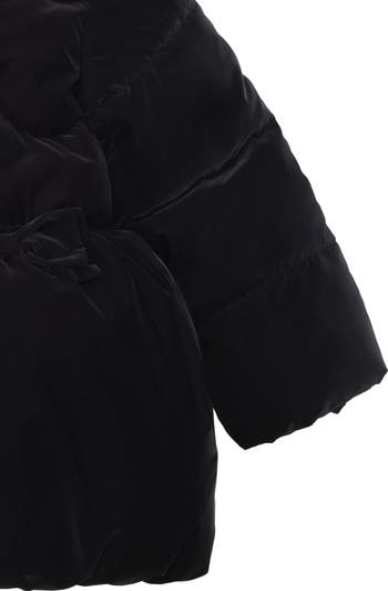 Kids' Luxe Bow Puffer Coat