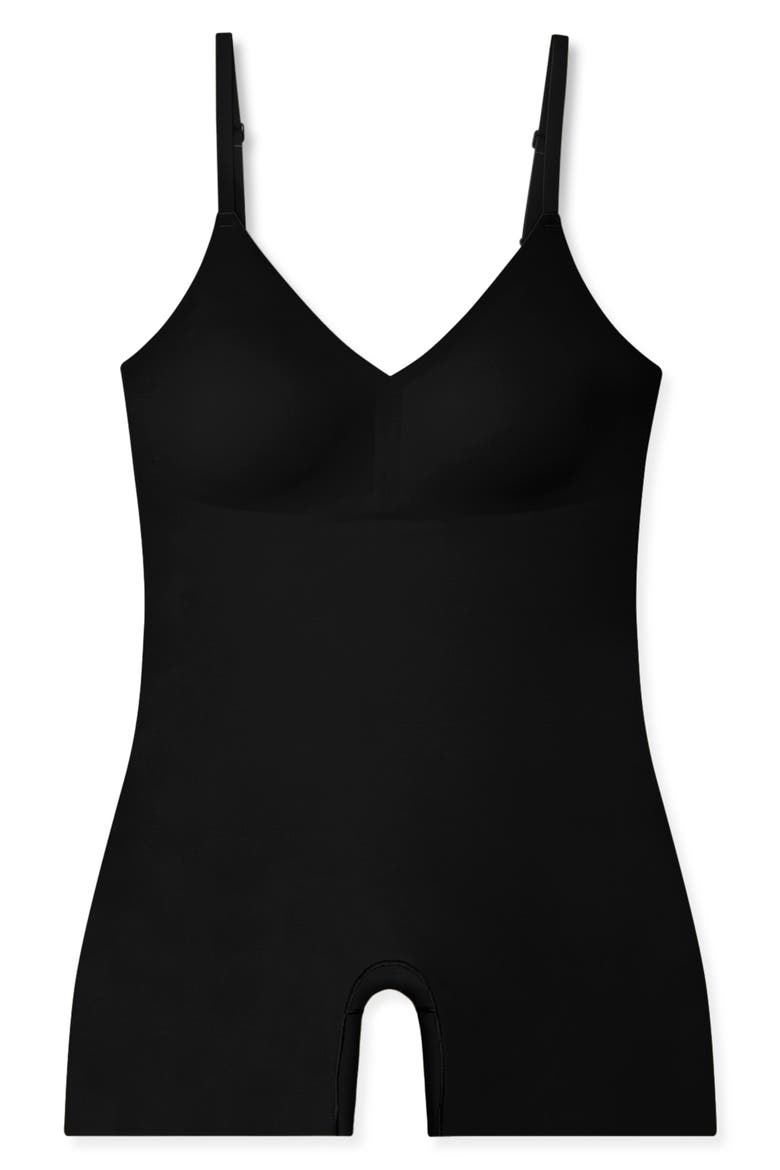 True Body Every Day Smoothing Romper, Alternate, color, BLACK
