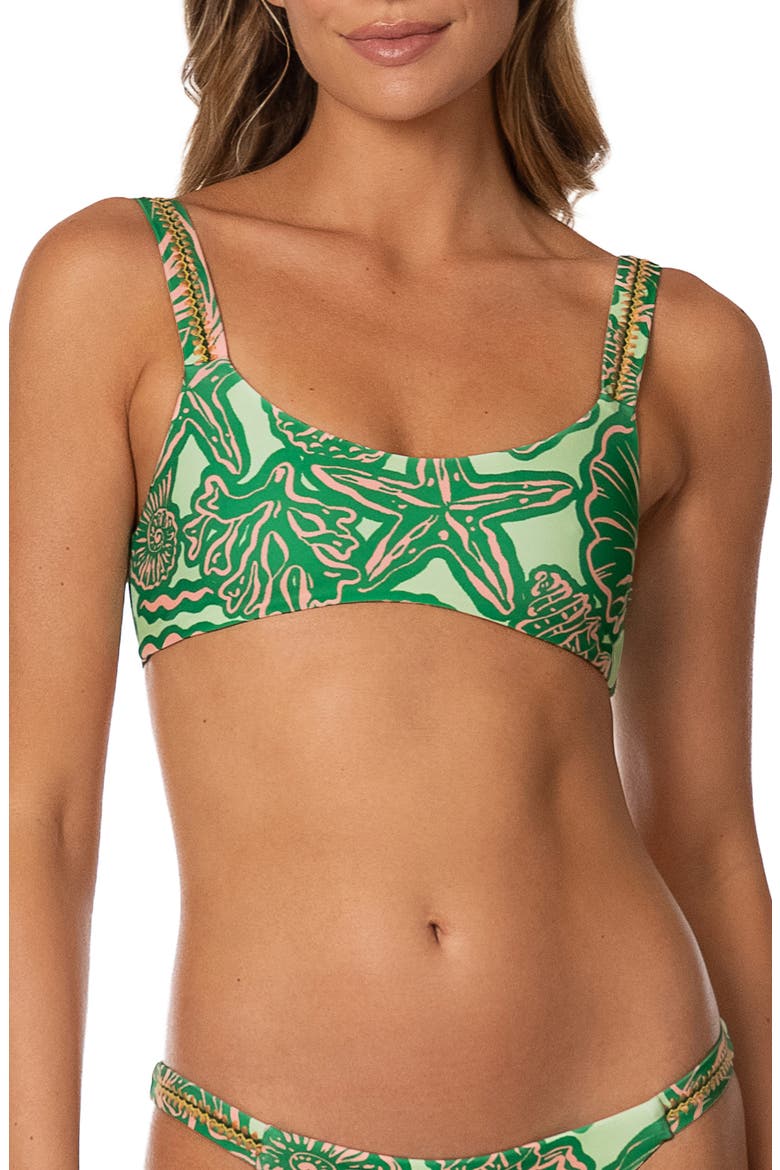 Soft Coral Nalai Bikini Top, Main, color, BRIGHT GREEN
