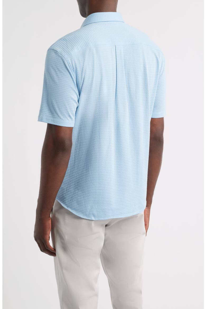 Surfsucker Knit Short Sleeve Button-Up Shirt, Alternate, color, BIG SKY