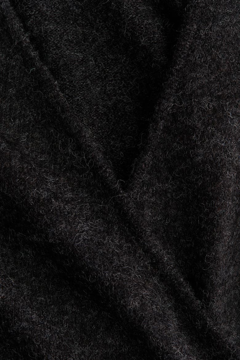 Wrap Cardigan, Alternate, color, Dark gray melange