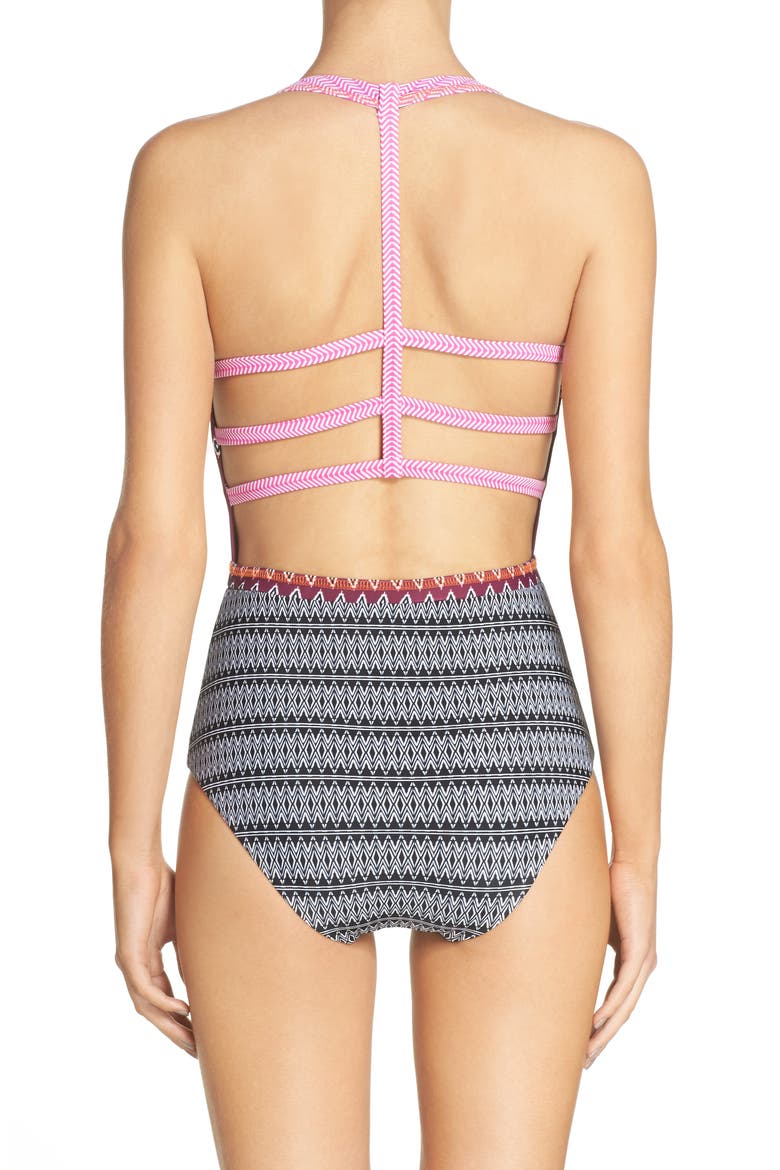 BCA Free to Be One-Piece Swimsuit, Alternate, color, PURPLE MULTI