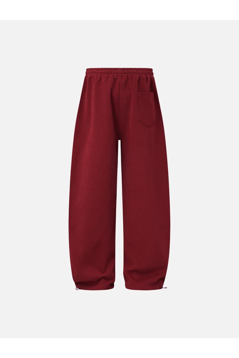 Stripe Baggy Barrel Sweatpants, Alternate, color, Red