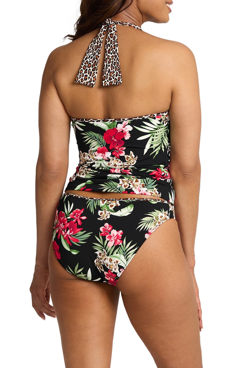 Tommy Bahama Lily Cat Reversible Halter Tankini Top, Alternate, color, 