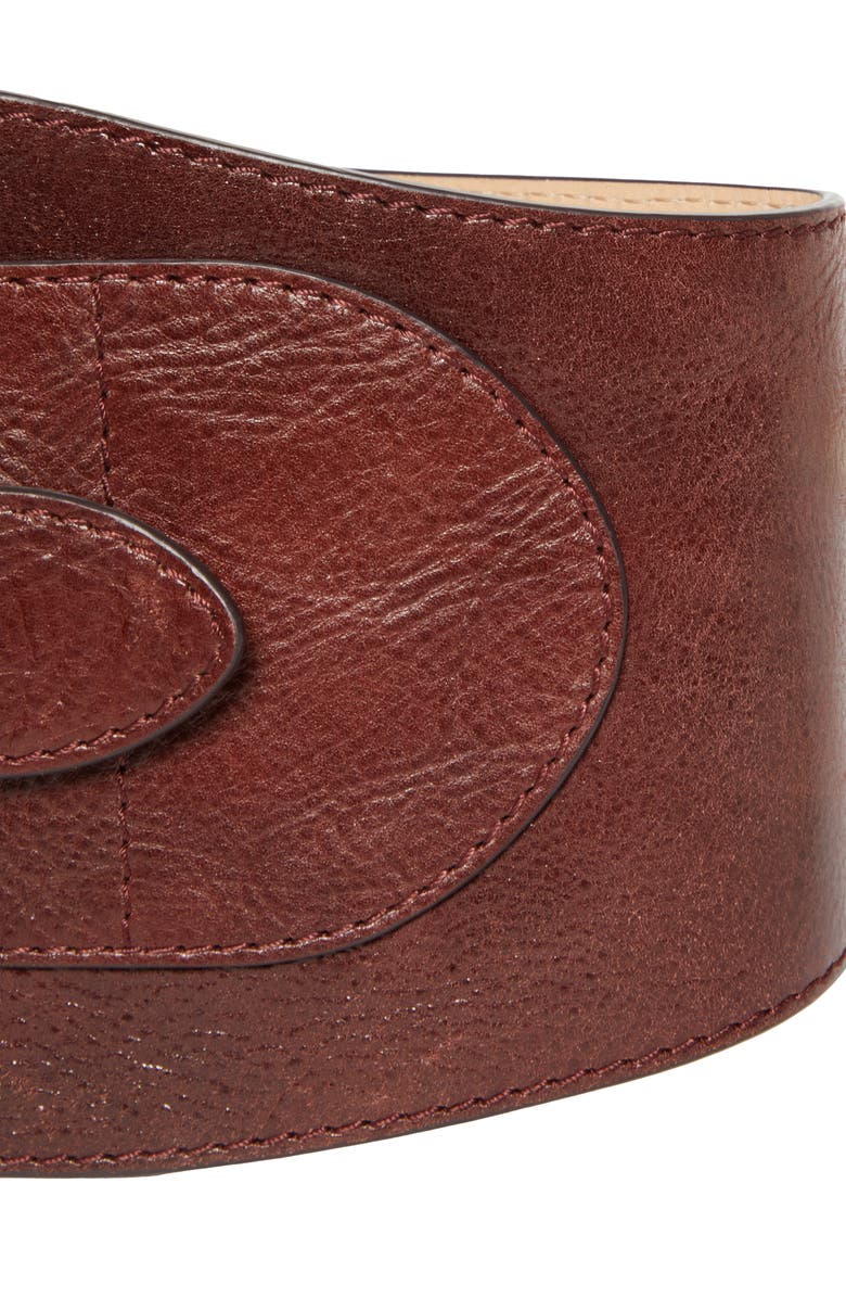 Zimmermann Malley Wide Belt, Alternate, color, Burgundy