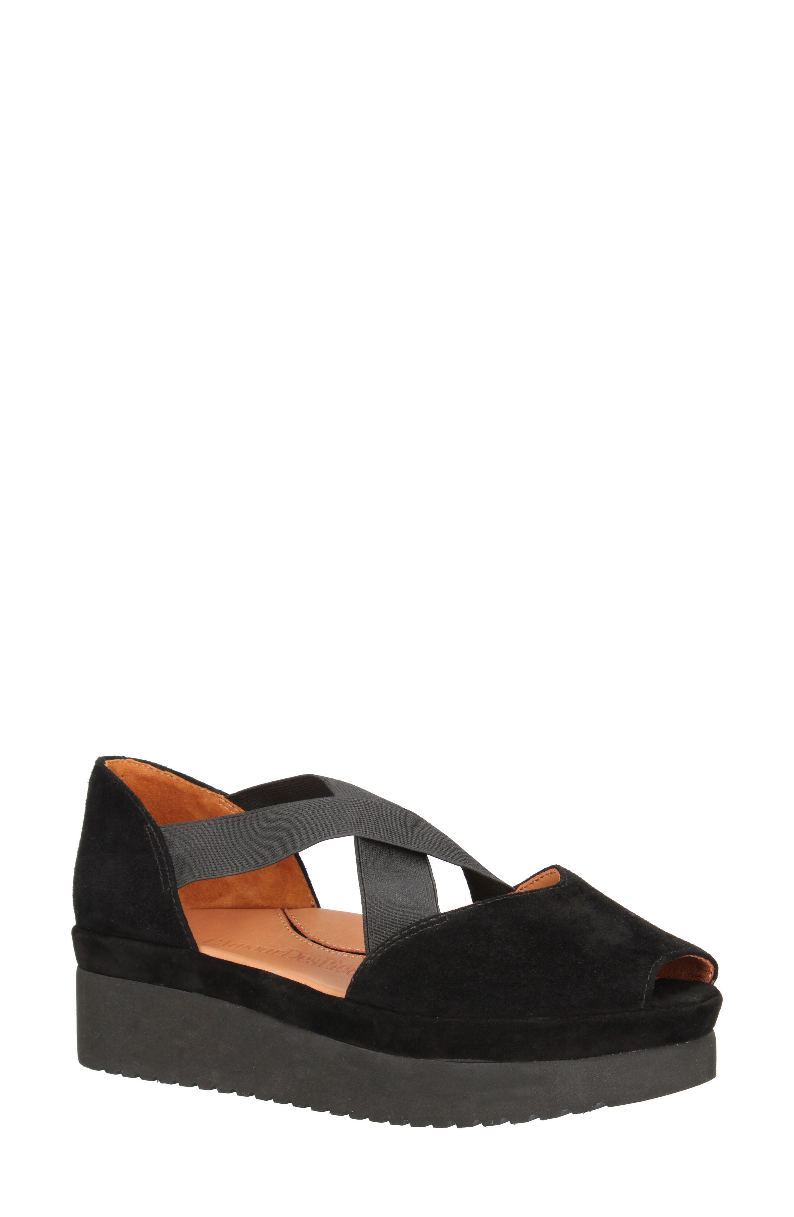 L'Amour des Pieds Alessio Open Toe Wedge, Main, color, 