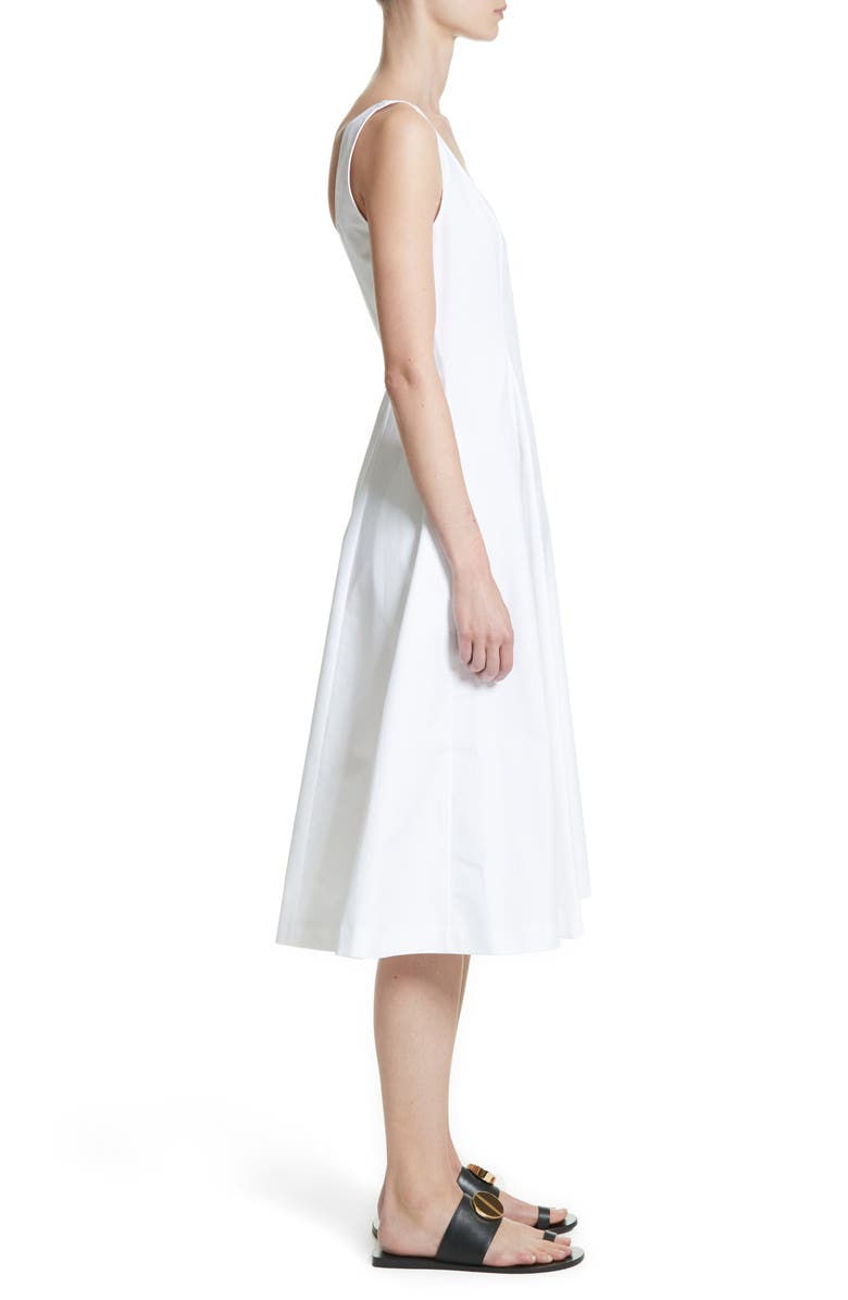 Khaite Cindy Poplin Tank Dress, Alternate, color,