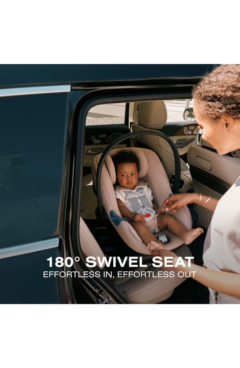 CYBEX Aton G2 Infant Car Seat with Swivel Load Leg Base, Alternate, color, Moon Black