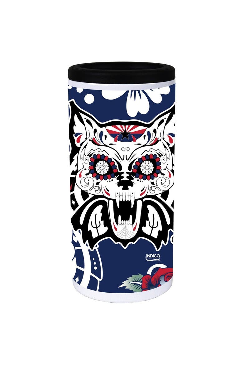 Arizona Wildcats Dia Stainless Steel 12oz. Slim Can Cooler, Alternate, color, White