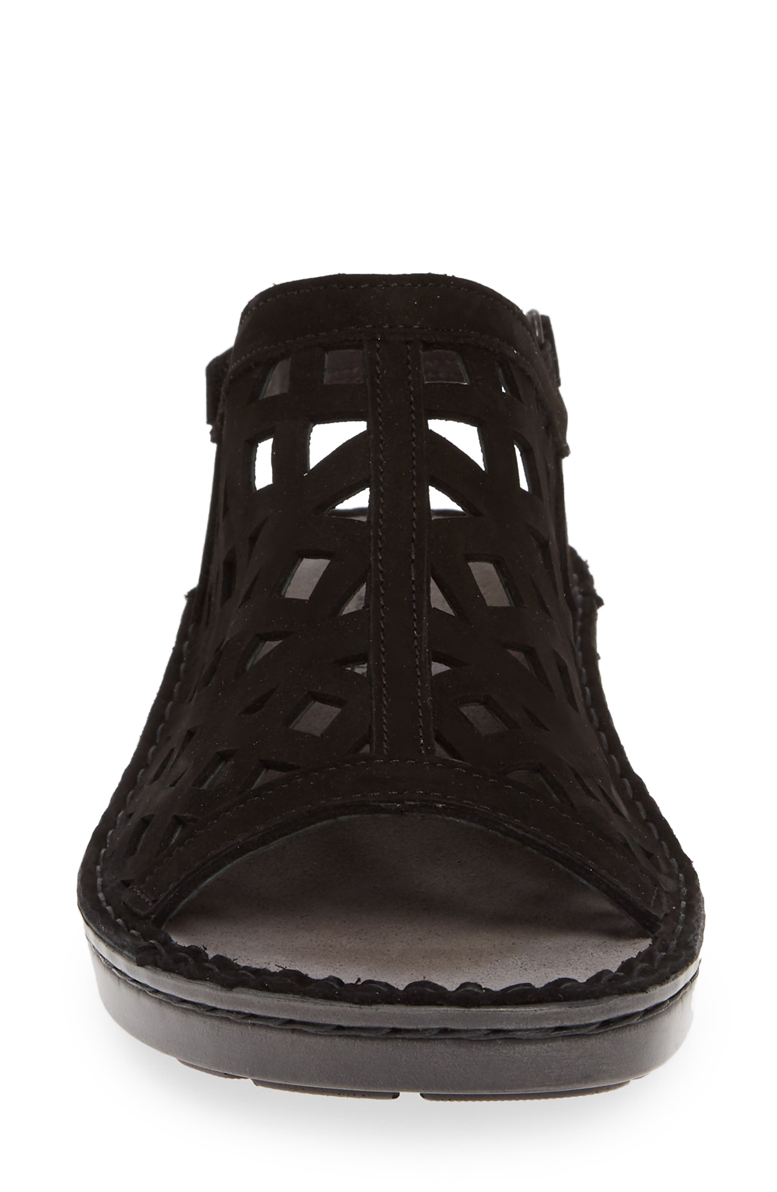 Naot Amadora Slingback Sandal, Alternate, color, Black Velvet