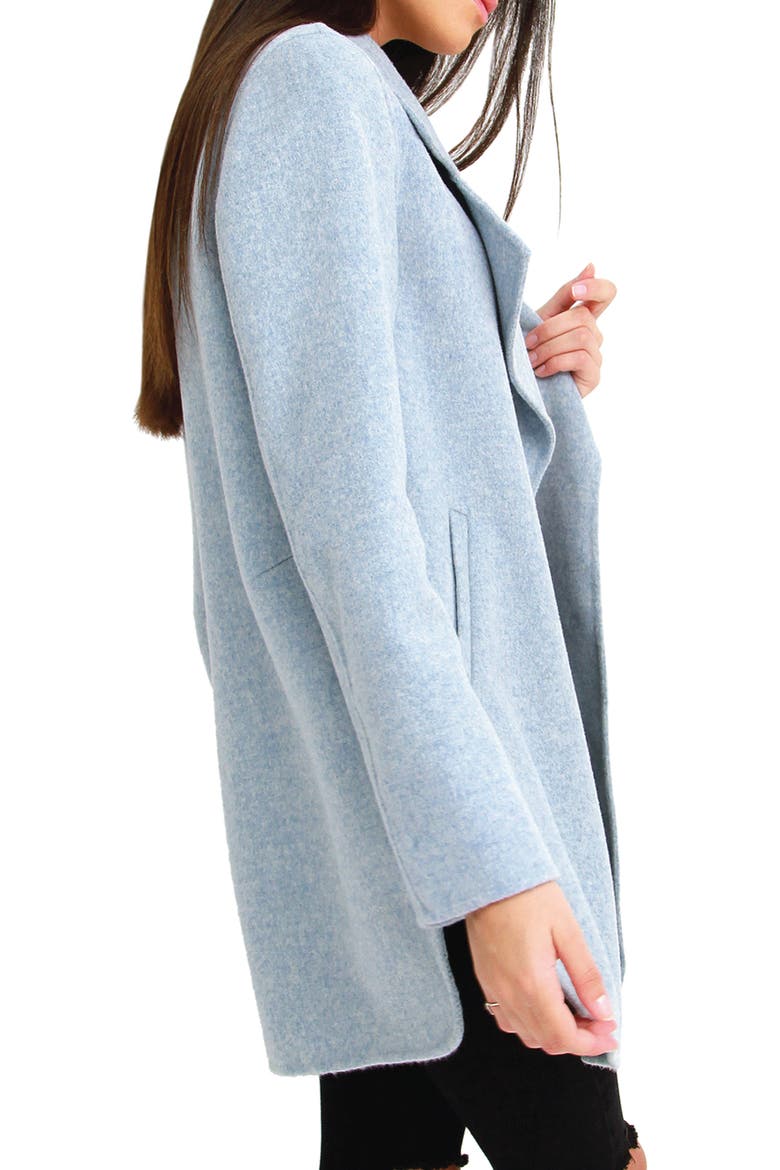 Ex-Boyfriend Oversize Wool Blend Coat, Alternate, color, LIGHT BLUE