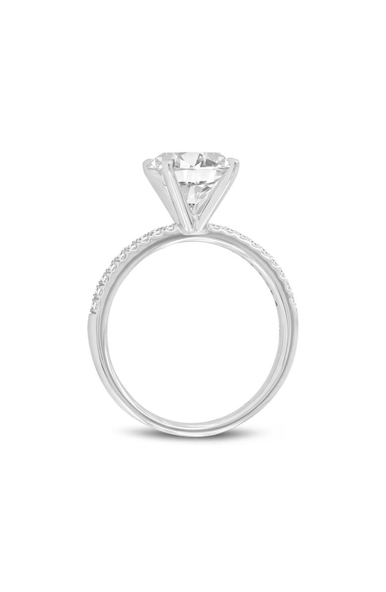 LuvMyJewelry Mila 14K White Gold Round Cut Lab Grown Diamond Classic Engagement Ring - 2.6 Ct, Alternate, color, 14K White Gold